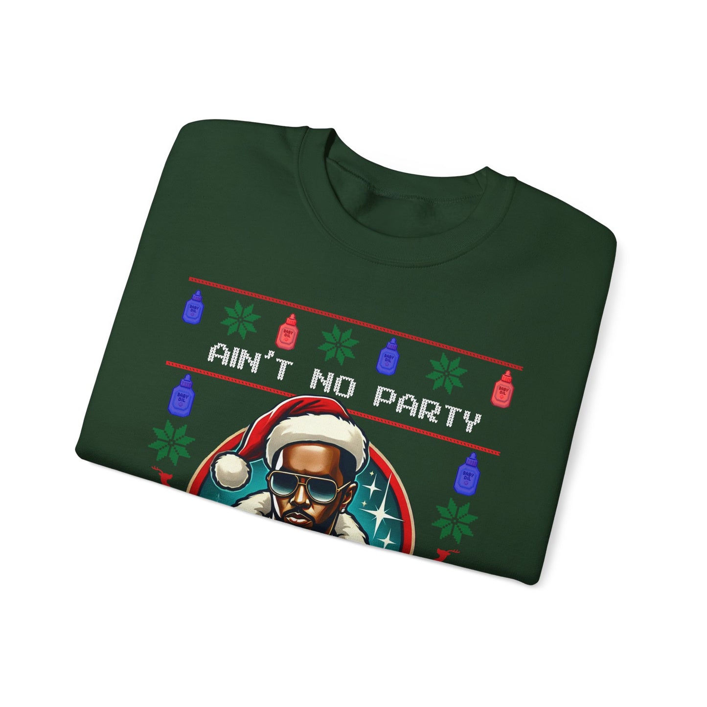 Ain’t No Party Like a Diddy Party Ugly Christmas Sweater – Funny Holiday Hip-Hop Diddys Meme Sweater