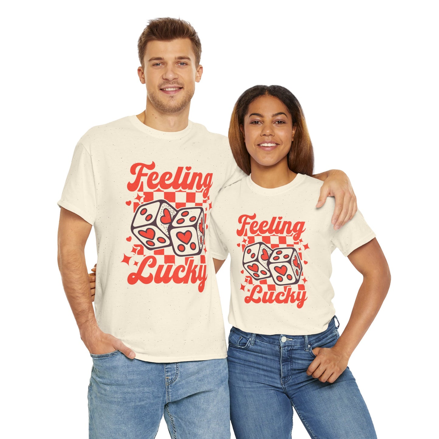 Feeling Lucky T-Shirt – Retro Valentine’s Dice Tee