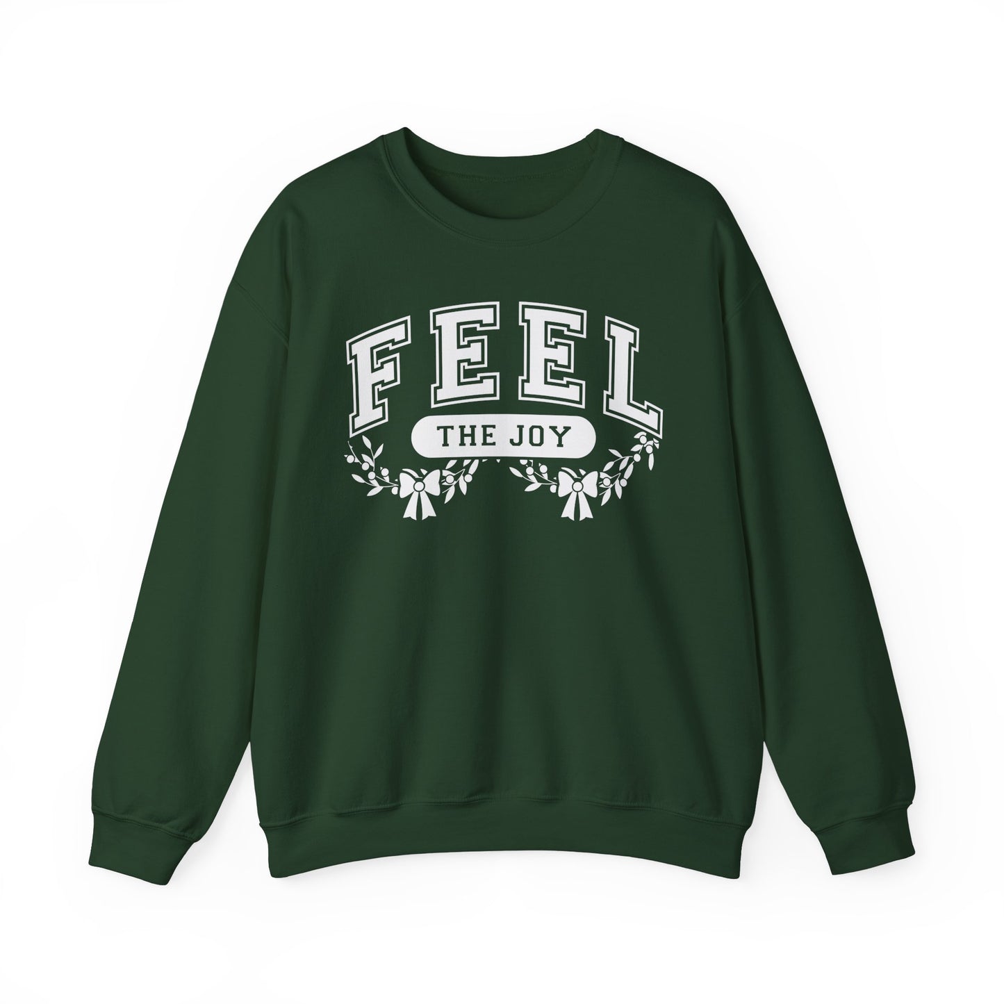 Feel The Joy & Jingle My Bells – Funny Couples Christmas Sweatshirt