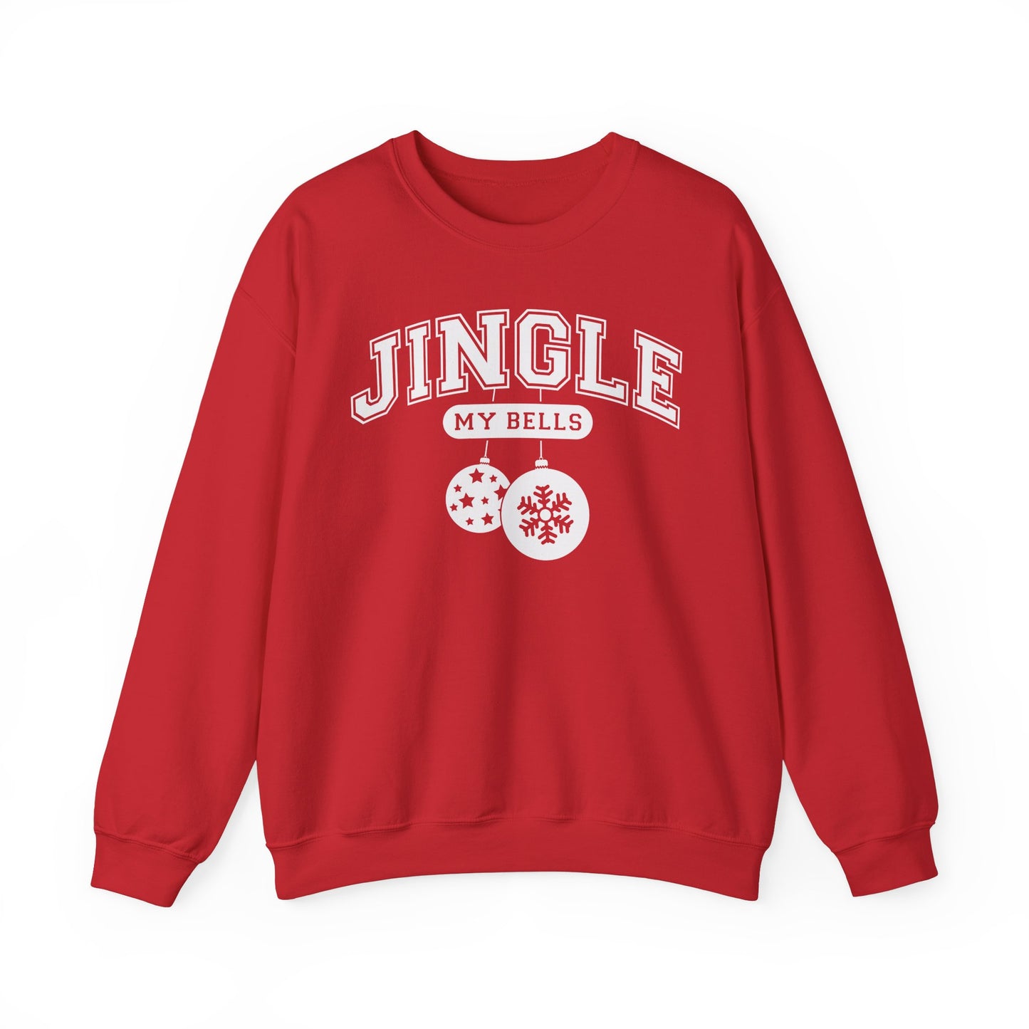 Feel The Joy & Jingle My Bells – Funny Couples Christmas Sweatshirt