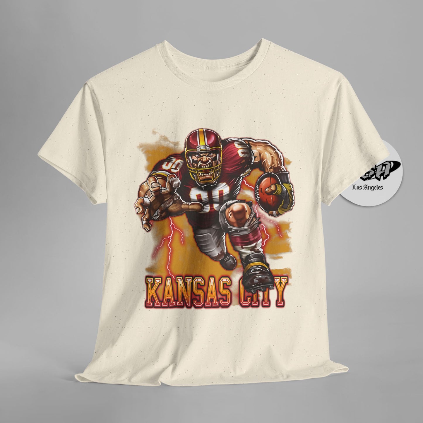 Kansas City Football Mascot Shirt – Red & Gold Fans Game Day Tee