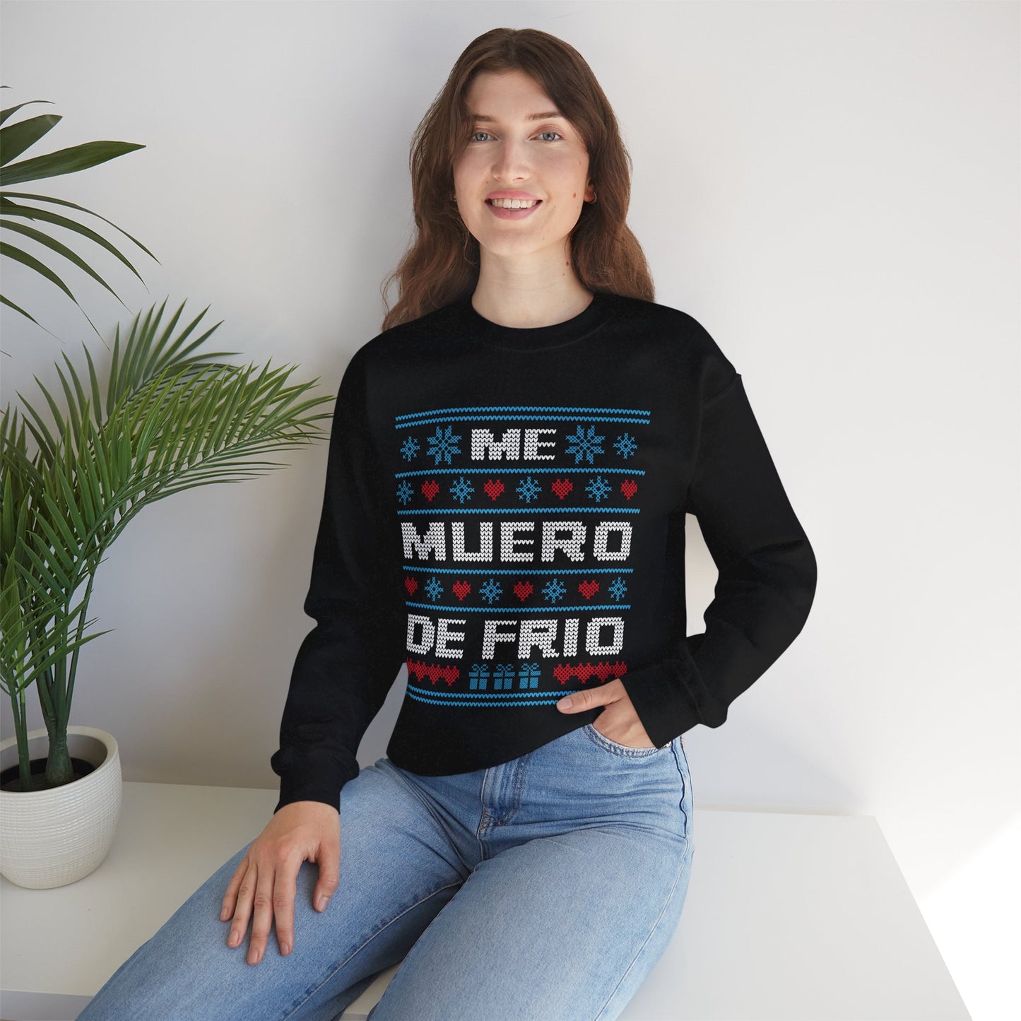 Me Muero De Frío Funny Spanish Ugly Christmas Sweater – Hilarious Winter Holiday Sweatshirt