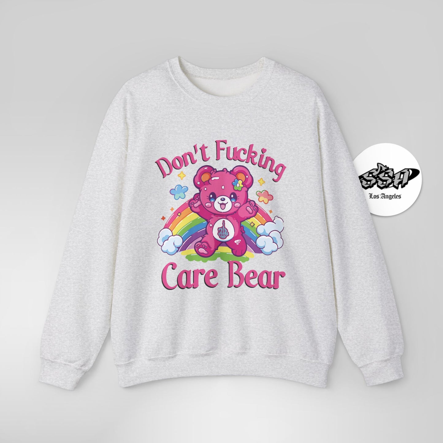 Don’t F***ing Care Bear Sweatshirt – Funny Rainbow Sweater