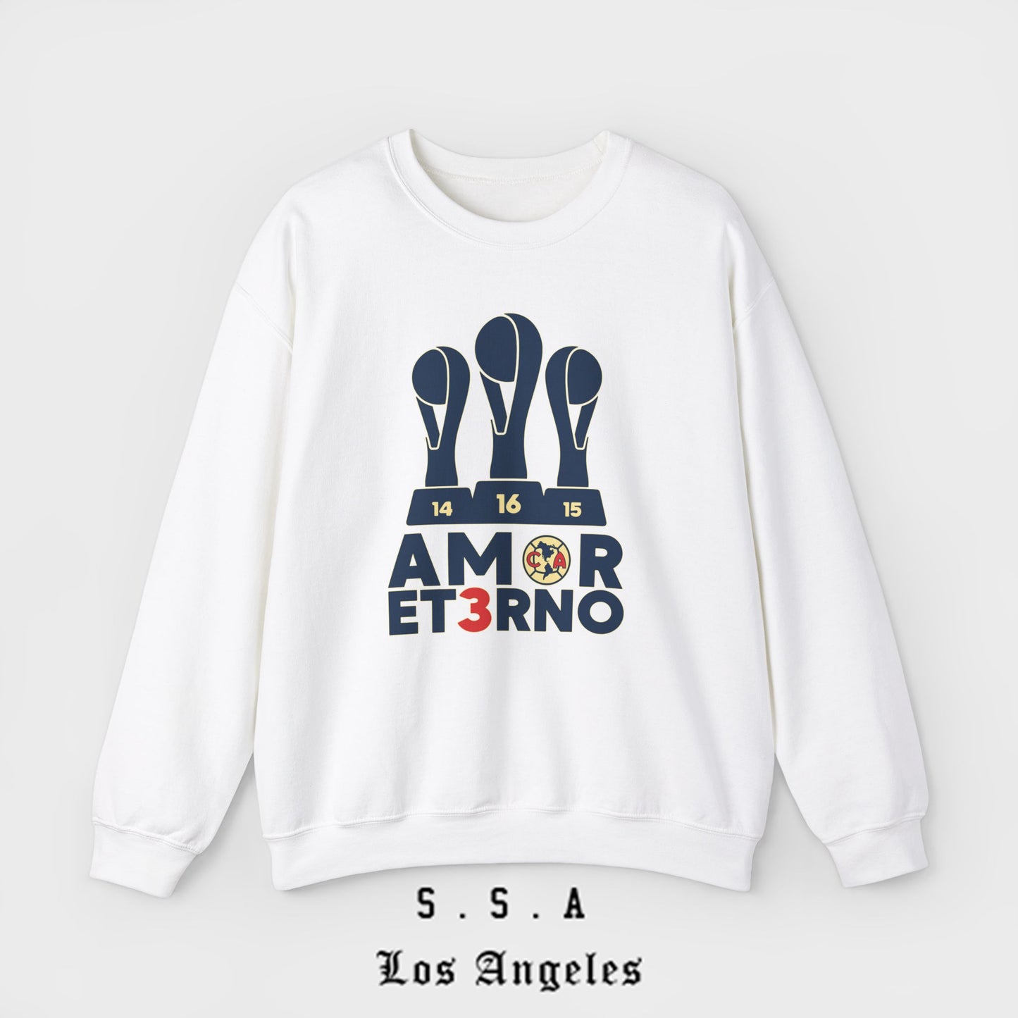 Amor Et3rno Tricampeon America Sweatshirt Championship Mexican Club Soccer