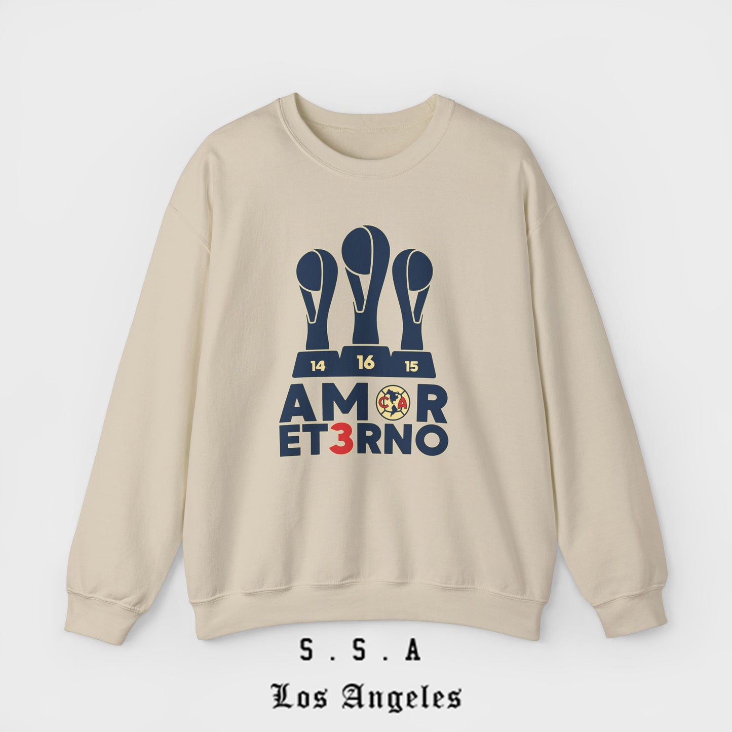 Amor Et3rno Tricampeon America Sweatshirt Championship Mexican Club Soccer