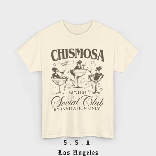 Chismosa Social Club T Shirt – Funny Vintage Vibe Tee