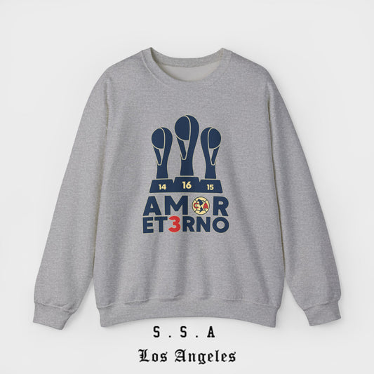 Amor Et3rno Tricampeon America Sweatshirt Championship Mexican Club Soccer