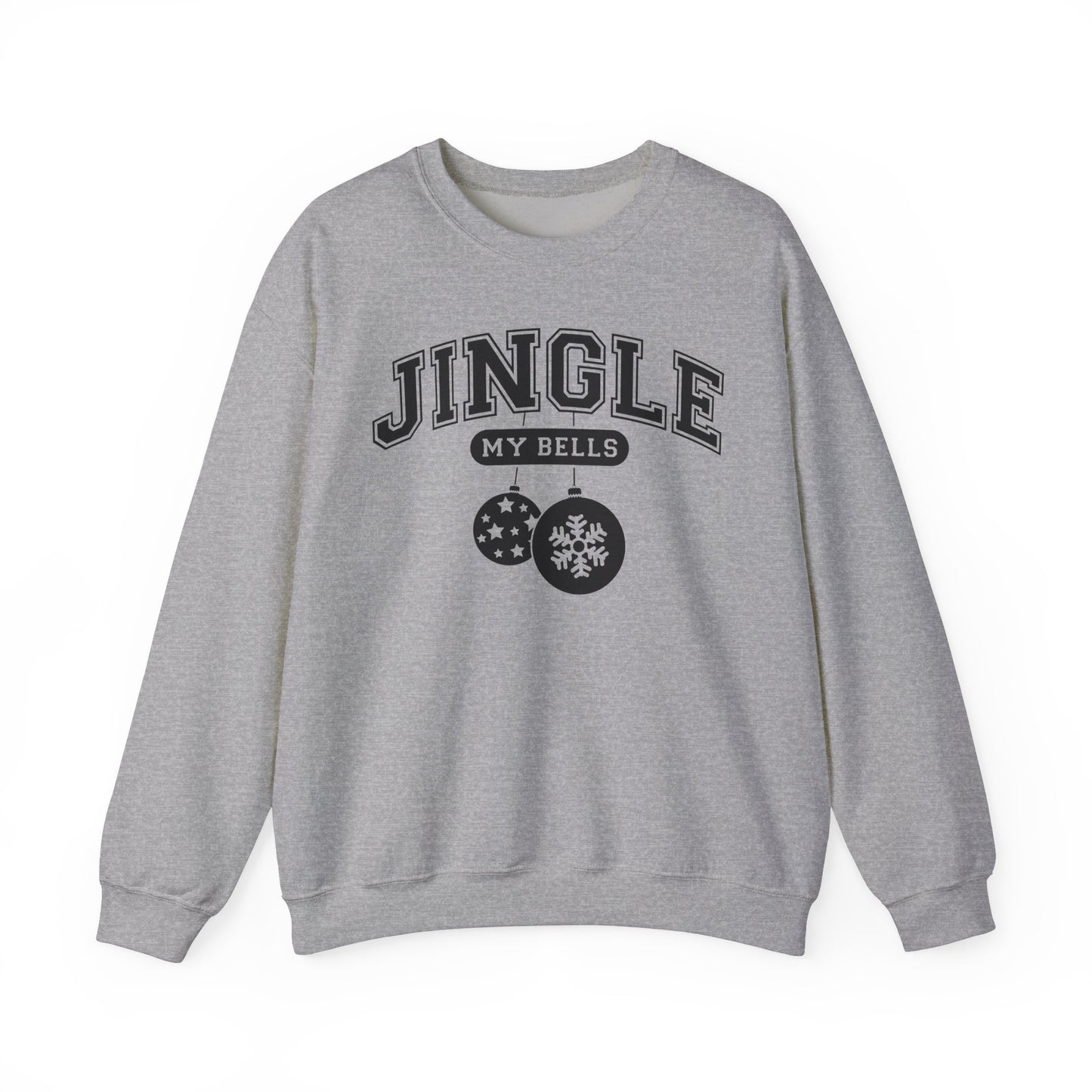 Feel The Joy & Jingle My Bells – Funny Couples Christmas Sweatshirt