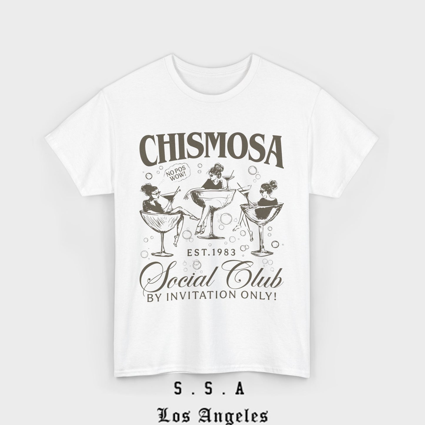 Chismosa Social Club T Shirt – Funny Vintage Vibe Tee