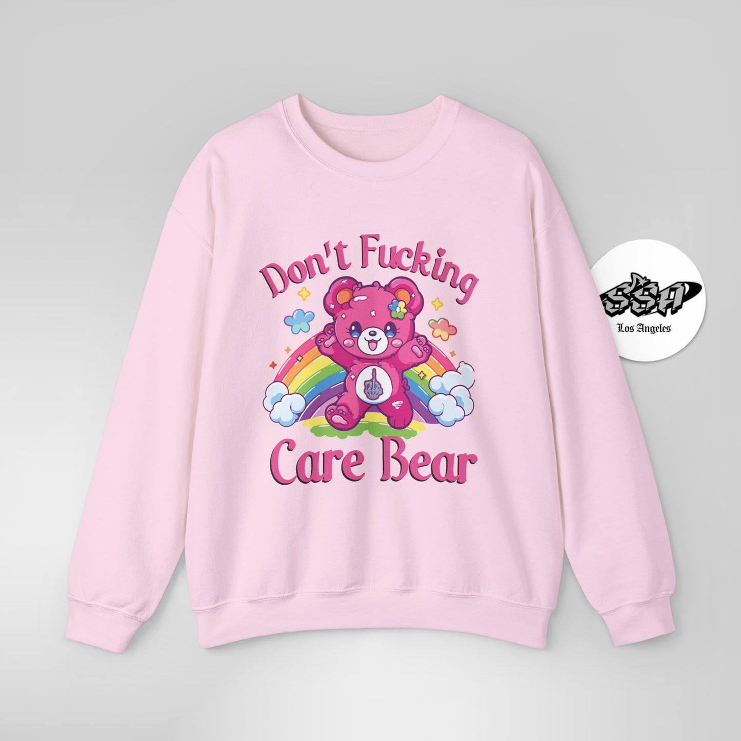 Don’t F***ing Care Bear Sweatshirt – Funny Rainbow Sweater