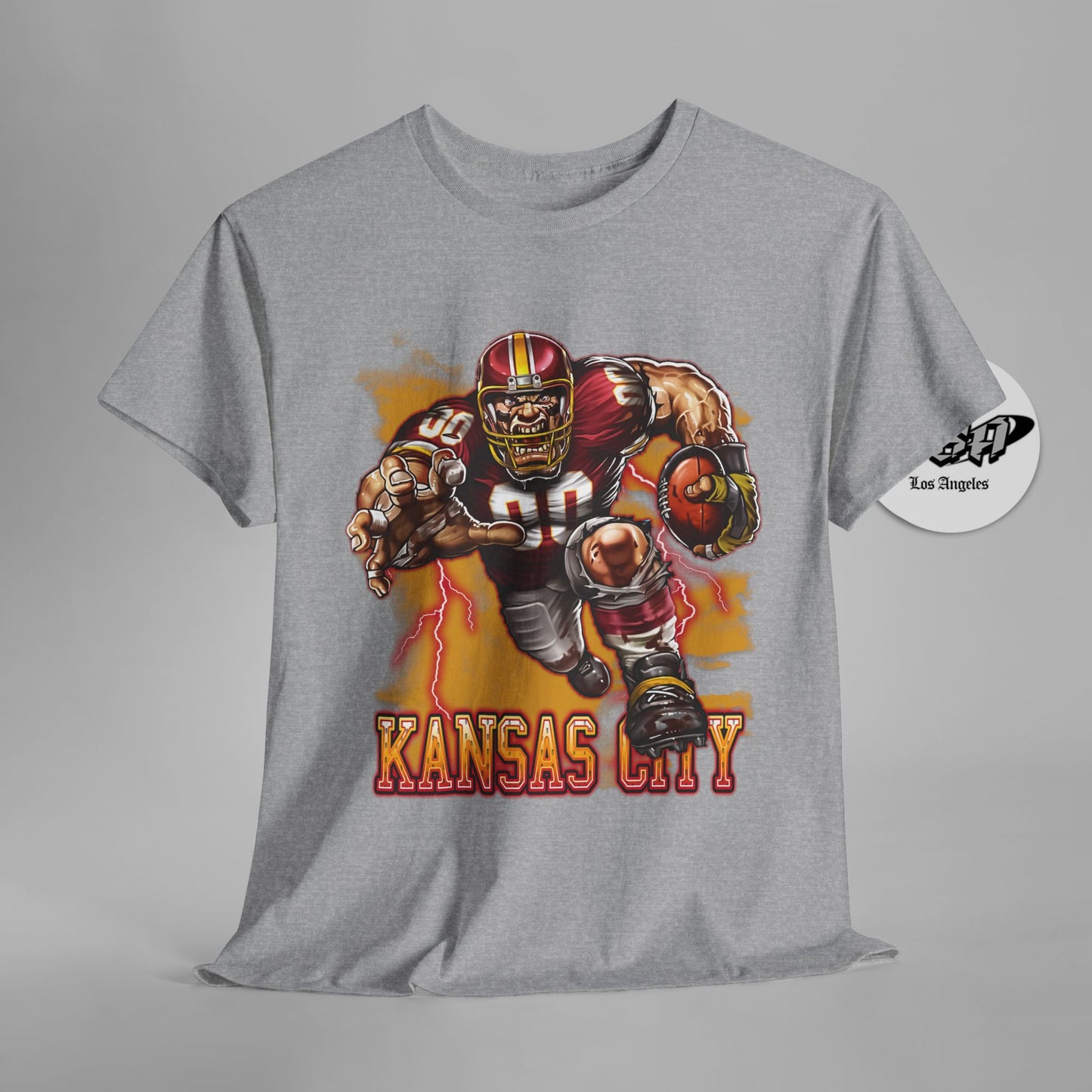 Kansas City Football Mascot Shirt – Red & Gold Fans Game Day Tee