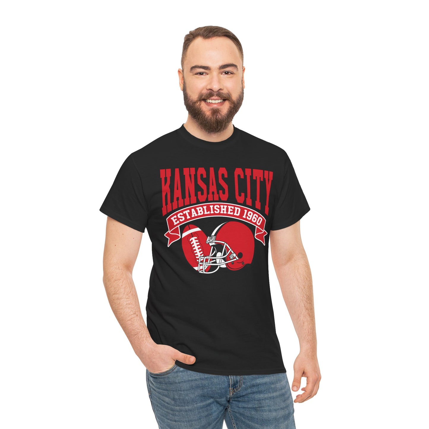 Kansas City Collegiate T-Shirt – Classic Football Established 1960 Tee