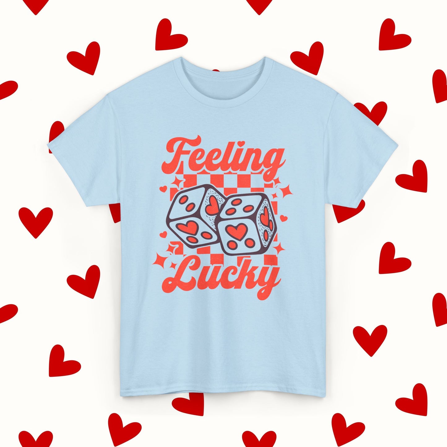 Feeling Lucky T-Shirt – Retro Valentine’s Dice Tee