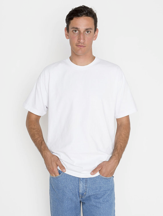 6.5OZ LA APPAREL GARMENT DYE CREW NECK T-SHIRT