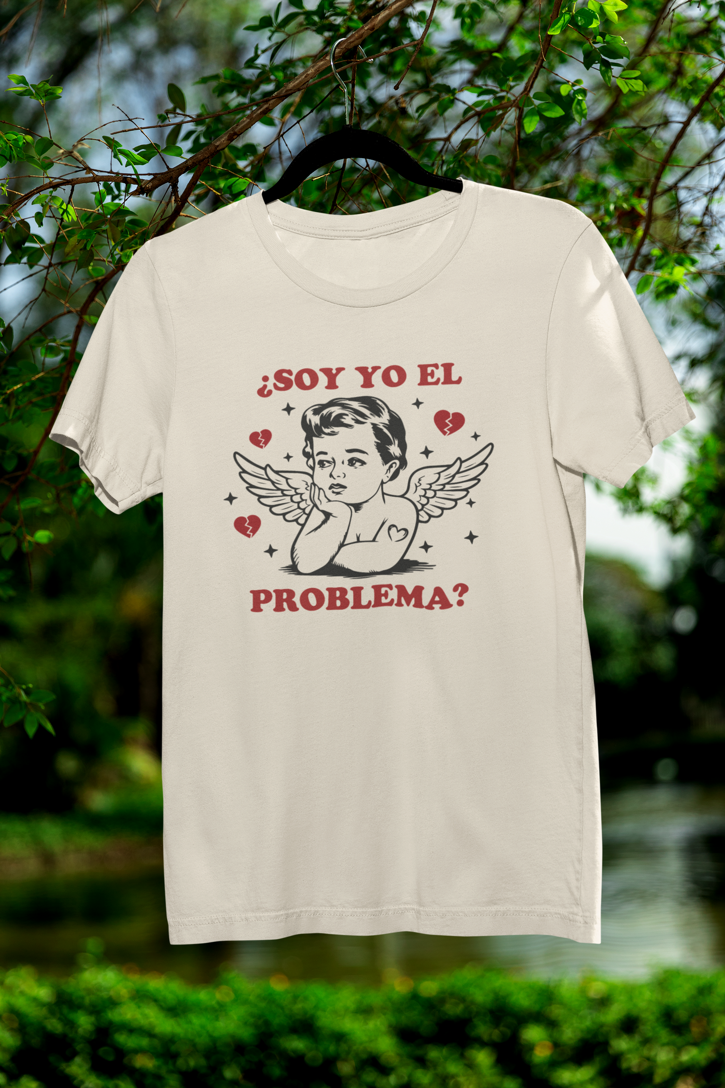 ¿Soy Yo El Problema? Funny Spanish Quote Angel T-Shirt