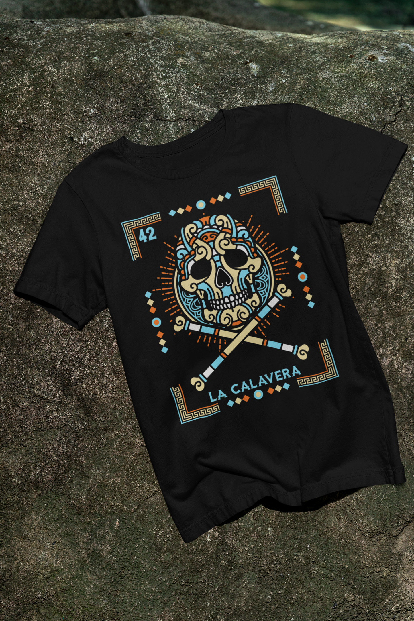 LA CALAVERA DIA DE LOS MUERTOS LOTERIA T SHIRT