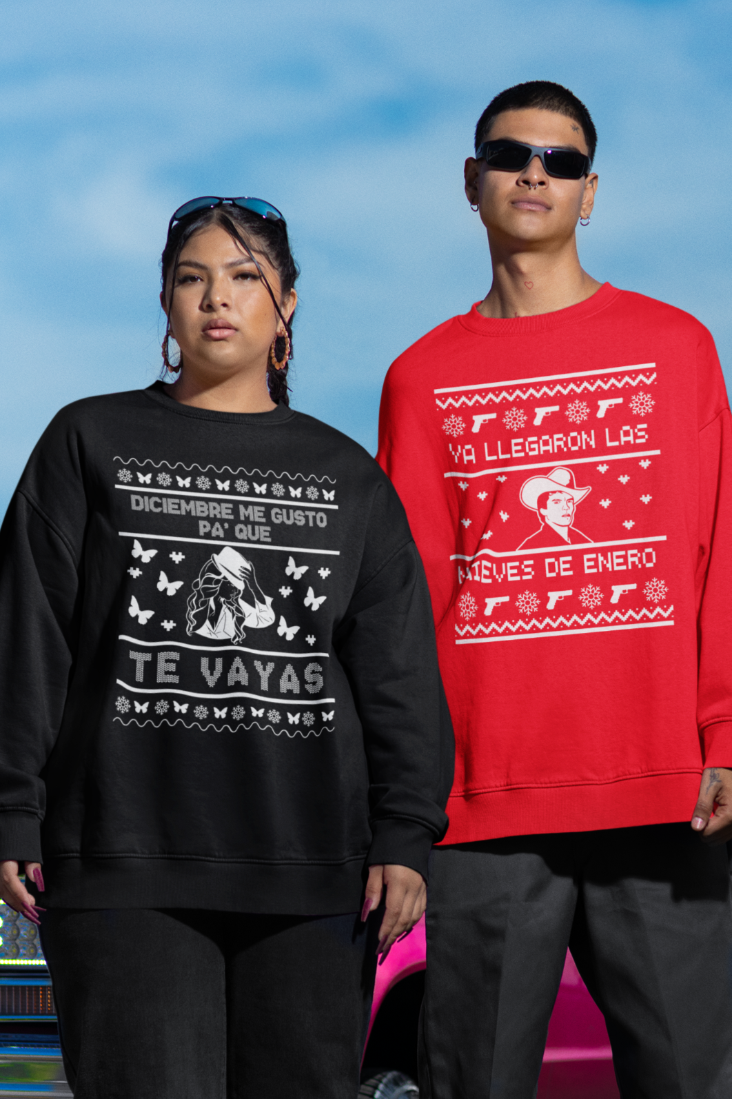 Ya Llegaron Las Nieves de Enero Ugly Christmas Sweater