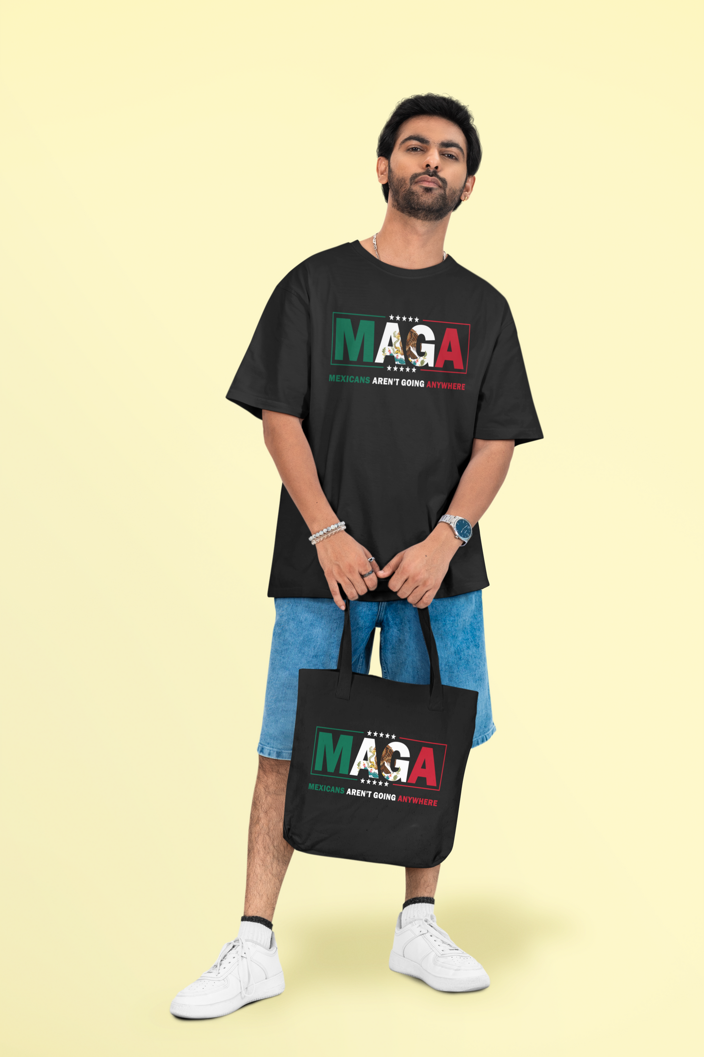 Mexicans Ain’t Going Anywhere | Reusable Black Tote