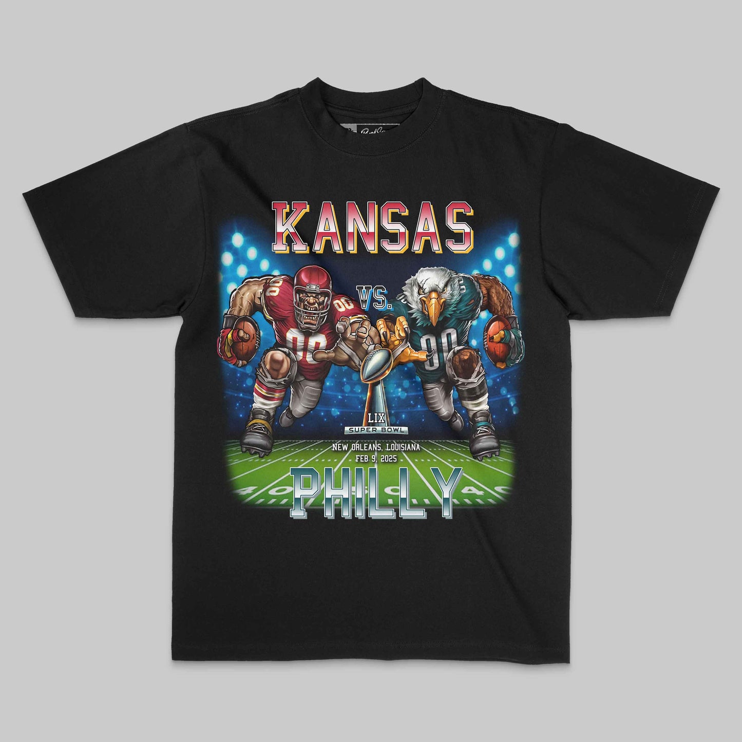 Kansas vs. Philly 2025 Championship T-Shirt – Big Game in New Orleans Tee