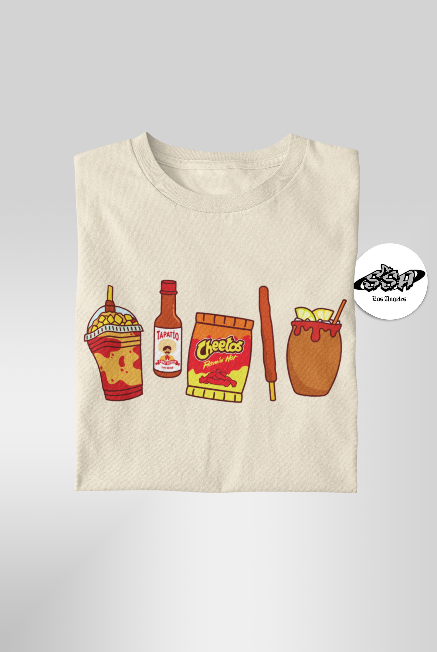 Pa’ Los Picositos T-Shirt – Chamoy, Hot Chips, & Hot Sauce Mexican Snack Tee